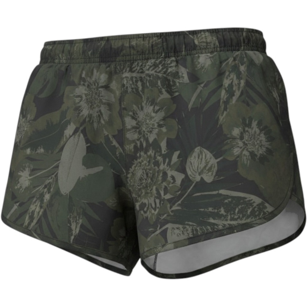 Old Navy Active Go-Dry Womens Running Shorts Green Tropical Floral Size M 3in